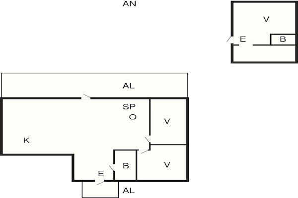 Foto van Kustwoning met gastenverblijf - Vakantiehuis in Rockneby - FloorPlan