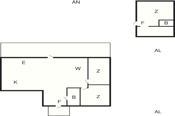 Foto van Kustwoning met gastenverblijf - Vakantiehuis in Rockneby - FloorPlan