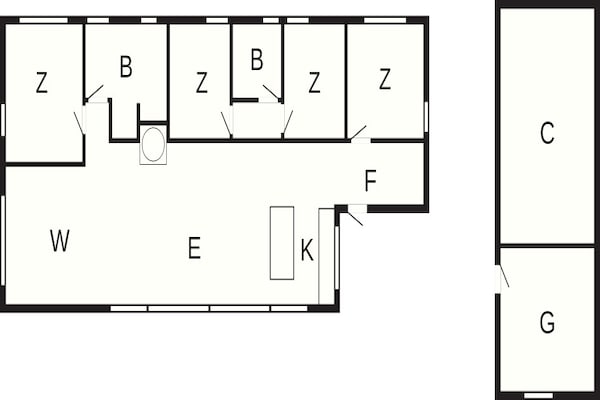 Foto van 5 sterren vakantie huis in Ålbæk-By Traum - Vakantiehuis in Ålbæk - FloorPlan