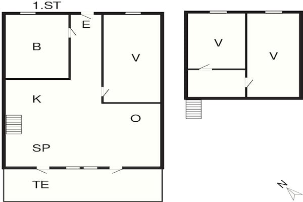 Foto van 6 persoons vakantie huis in Vestervig-By Traum - Vakantiehuis in Vestervig - FloorPlan
