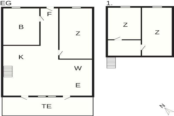 Foto van 6 persoons vakantie huis in Vestervig-By Traum - Vakantiehuis in Vestervig - FloorPlan