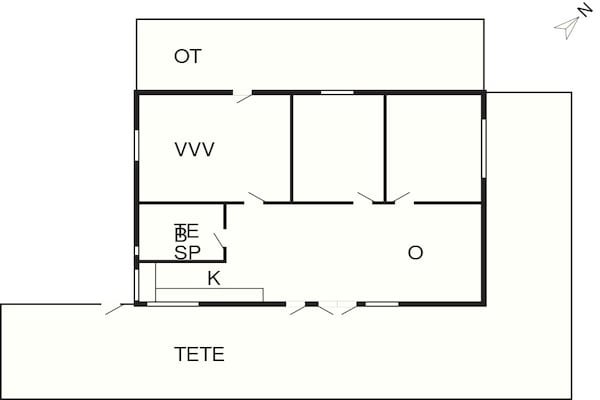 Foto van 4-sterren vakantiehuis in Ebeltoft - Vakantiehuis in Ebeltoft - FloorPlan