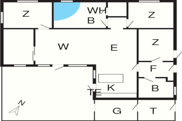 Foto van Exclusief toevluchtsoord met spa - Vakantiehuis in Rømø - FloorPlan