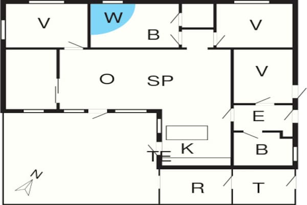 Foto van Exclusief toevluchtsoord met spa - Vakantiehuis in Rømø - FloorPlan