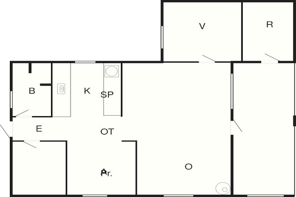 Foto van 6 persoons vakantie huis in Skibby-By Traum - Vakantiehuis in Skibby - FloorPlan