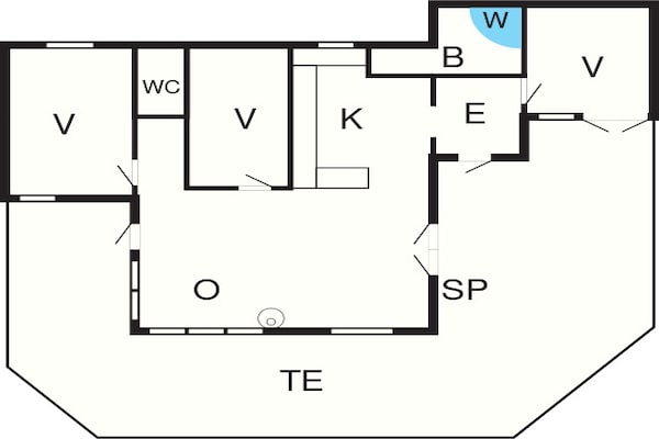 Foto van 6 persoons vakantie huis in Ebeltoft - Vakantiehuis in Ebeltoft - FloorPlan