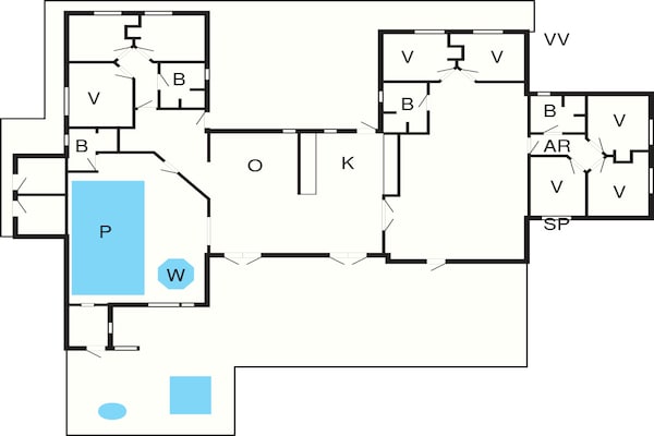 Foto van Ruim vakantiehuis vlakbij het strand - Vakantiehuis in Sydals - FloorPlan