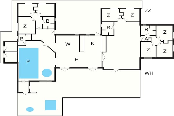 Foto van Ruim vakantiehuis vlakbij het strand - Vakantiehuis in Sydals - FloorPlan
