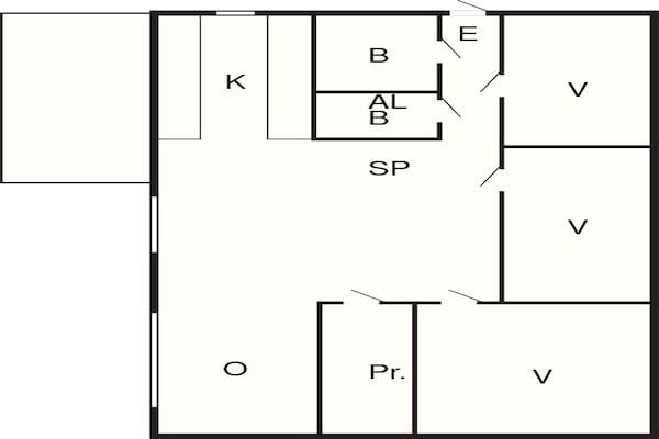 Foto van 4 sterren vakantie huis in Olofström-By Traum - Vakantiehuis in Olofström - FloorPlan