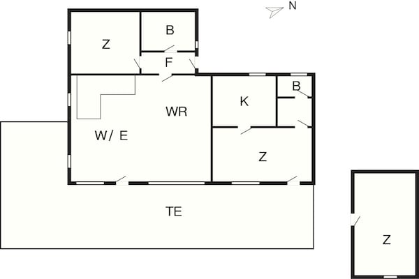 Foto van 4 sterren vakantie huis in Præstø-By Traum - Vakantiehuis in Præstø - FloorPlan