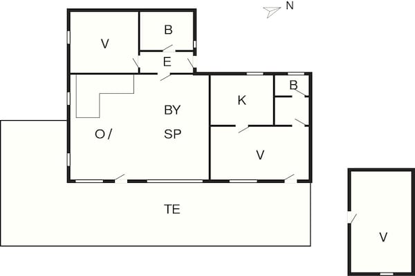 Foto van 4 sterren vakantie huis in Præstø-By Traum - Vakantiehuis in Præstø - FloorPlan