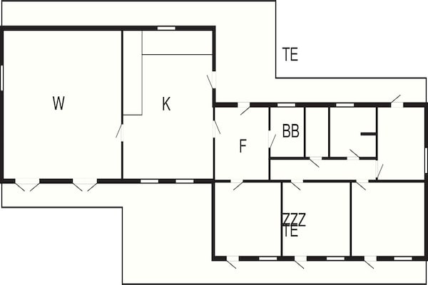 Foto van 8 persoons vakantie huis in Frederiksværk - Vakantiehuis in Frederiksværk - FloorPlan