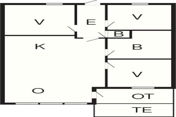 Foto van 6 persoons vakantie huis in Aukra - Vakantiehuis in Aukra - FloorPlan