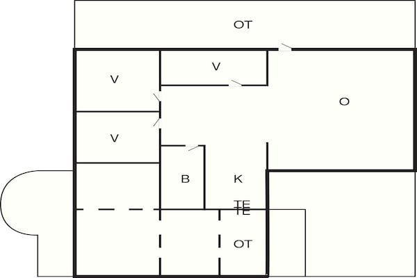 Foto van 6 persoons vakantie huis in Skjern-By Traum - Vakantiehuis in Skjern - FloorPlan