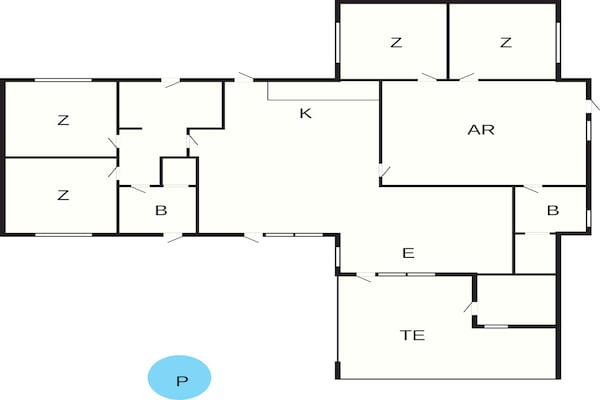 Foto van Luxe toevluchtsoord in Albaek - Vakantiehuis in Ålbæk - FloorPlan