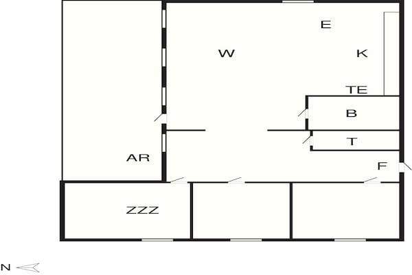 Foto van 4 sterren vakantie huis in Væggerløse-By Traum - Vakantiehuis in Væggerløse - FloorPlan
