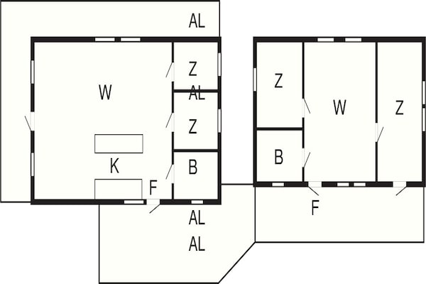 Foto van Charmant eilandhuis met gastenverblijf - Vakantiehuis in VäTö - FloorPlan