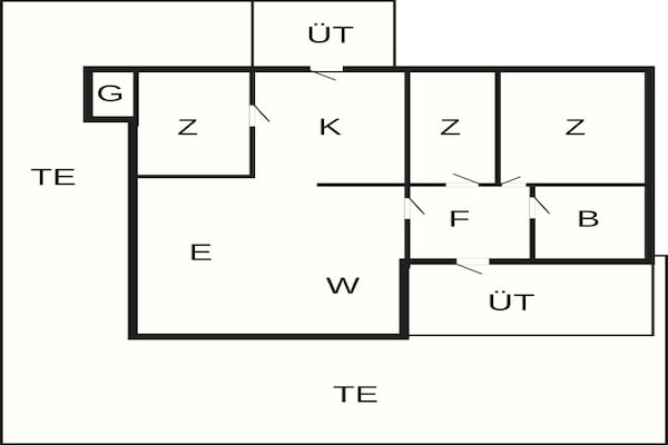 Foto van 6 persoons vakantie huis in Kolind-By Traum - Vakantiehuis in Kolind - FloorPlan