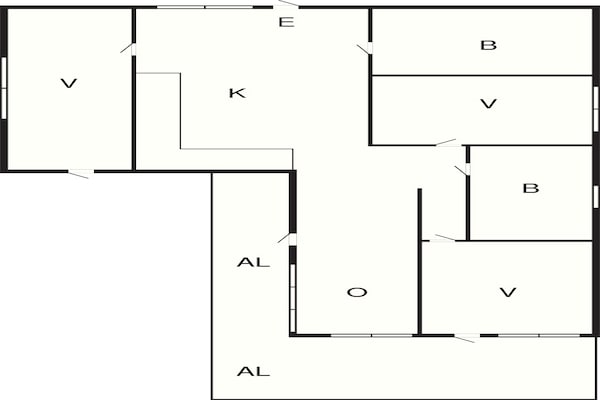 Foto van 4 sterren vakantie huis in Ramdala - Vakantiehuis in Ramdala - FloorPlan