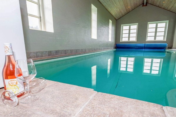 Foto van Lodge met uitzicht op de Limfjord - Vakantiehuis in Spøttrup - Pool