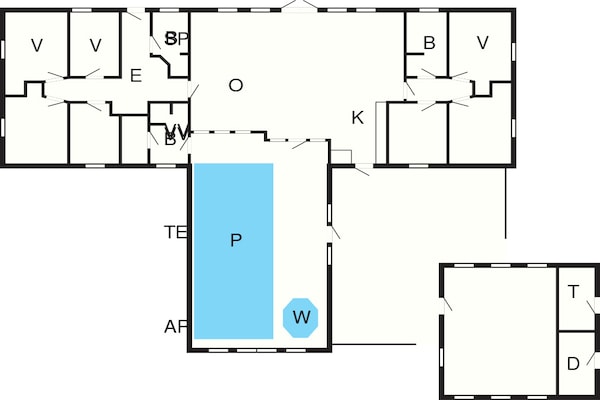 Foto van Luxe vakantieverblijf aan zee - Vakantiehuis in Ulfborg - FloorPlan