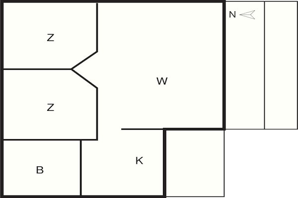 Foto van 6 Personen vakantie huis in Give-By Traum - Vakantiehuis in Give - FloorPlan