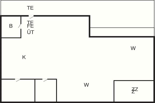 Foto van 6 persoons vakantie huis in Blokhus-By Traum - Vakantiehuis in Blokhus - FloorPlan