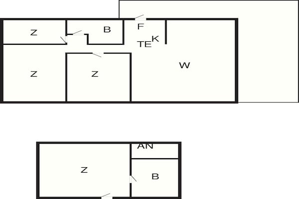 Foto van 7 persoons vakantie huis in Vestervig-By Traum - Vakantiehuis in Vestervig - FloorPlan