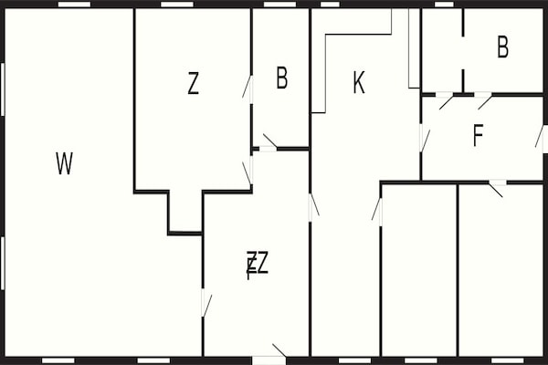 Foto van 6 persoons vakantie huis in Store Heddinge - Vakantiehuis in Store Heddinge - FloorPlan