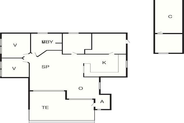 Foto van 6 persoons vakantie huis in Græsted-By Traum - Vakantiehuis in Græsted - FloorPlan