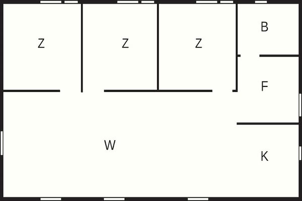 Foto van 4 sterren vakantie huis in Hovborg-By Traum - Vakantiehuis in Hovborg - FloorPlan
