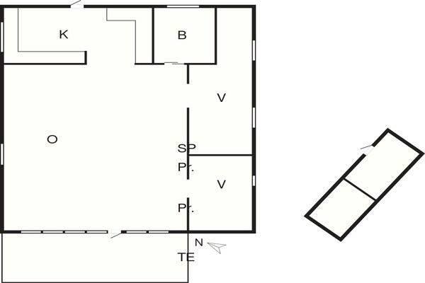 Foto van 6 Personen vakantie huis in Nibe - Vakantiehuis in Nibe - FloorPlan