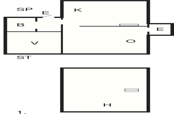 Foto van 4 Personen vakantie huis in Hagby - Vakantiehuis in Hagby - FloorPlan
