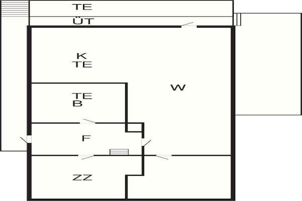 Foto van 6 Personen vakantie huis in Rebbenes - Vakantiehuis in Rebbenes - FloorPlan