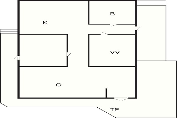 Foto van 6 Personen vakantie huis in Borup - Vakantiehuis in Borup - FloorPlan