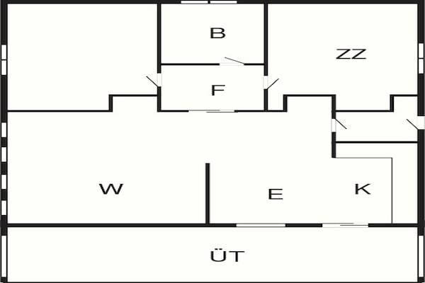 Foto van 6 persoons vakantieparkhuis in Gilleleje - Vakantiehuis in Gilleleje - FloorPlan
