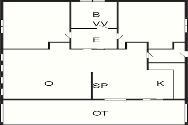 Foto van 6 persoons vakantieparkhuis in Gilleleje - Vakantiehuis in Gilleleje - FloorPlan