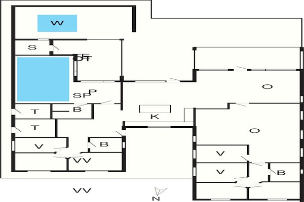 Foto van 5 sterren vakantie huis in Rømø - Vakantiehuis in Rømø - FloorPlan