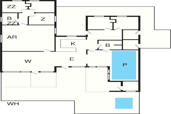 Foto van Luxe Retreat van Hasmark - Vakantiehuis in Otterup - FloorPlan