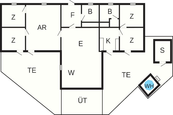 Foto van 5 sterren vakantie huis in Væggerløse - Vakantiehuis in Væggerløse - FloorPlan