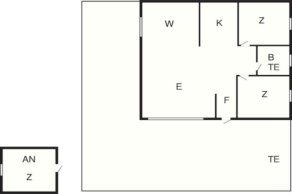 Foto van 7 Personen vakantie huis in Hadsund - Vakantiehuis in Hadsund - FloorPlan
