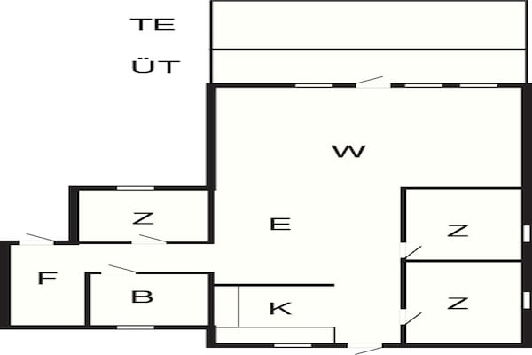 Foto van Rustige oase vlakbij het strand - Vakantiehuis in Rødby - FloorPlan