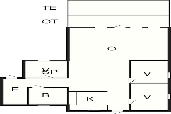 Foto van Rustige oase vlakbij het strand - Vakantiehuis in Rødby - FloorPlan