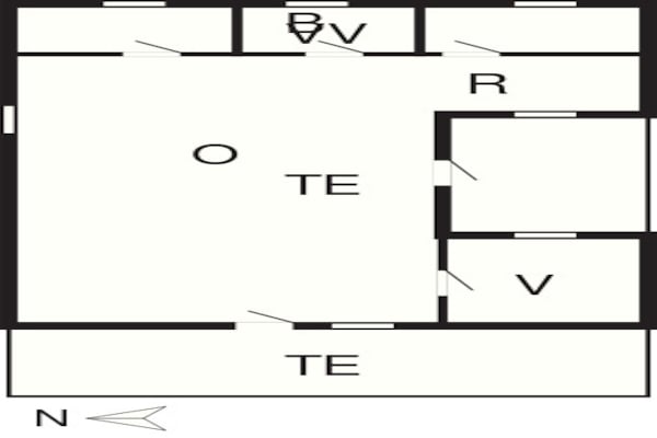 Foto van Vakantiehuisje in het schilderachtige Rodby - Vakantiehuis in Rødby - FloorPlan