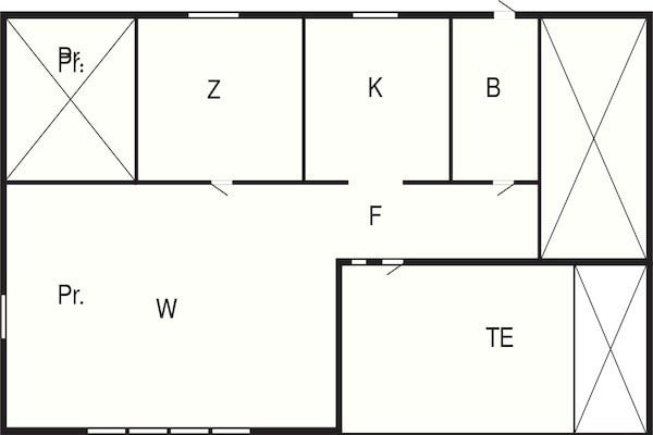 Foto van 6 Personen vakantie huis in Skummeslövsstrand - Vakantiehuis in Skummeslövsstrand - FloorPlan