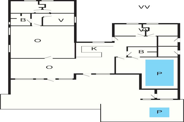 Foto van 5 sterren vakantie huis in Rømø - Vakantiehuis in Rømø - FloorPlan