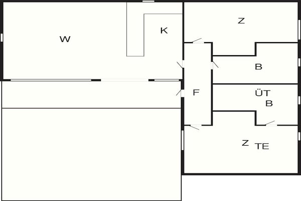 Foto van 6 persoons vakantieparkhuis in Middelfart - Vakantiehuis in Middelfart - FloorPlan