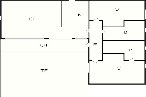 Foto van 6 persoons vakantieparkhuis in Middelfart - Vakantiehuis in Middelfart - FloorPlan