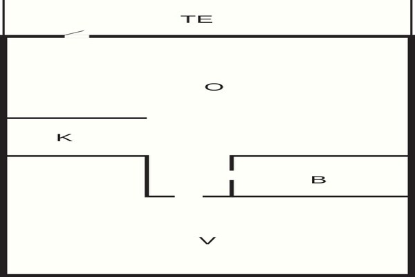 Foto van 5 persoons vakantieparkhuis in Rømø - Vakantiehuis in Rømø - FloorPlan