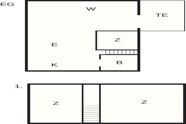 Foto van 4 persoons vakantieparkhuis in Rømø - Vakantiehuis in Rømø - FloorPlan
